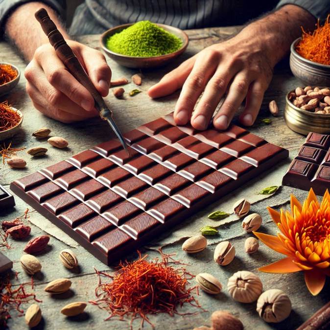 crafting chocolate bars